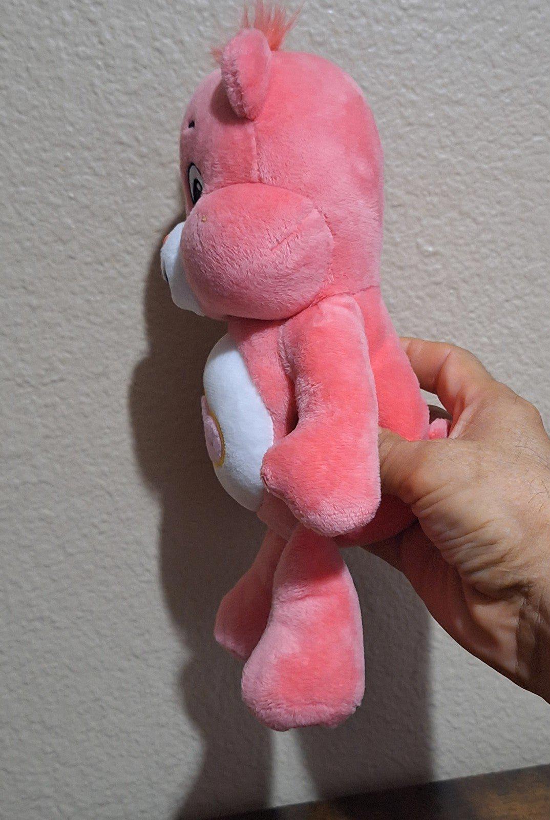 Adorable 2021 Care Bears 10" Love-A-Alot Bear Beanbag Plush.