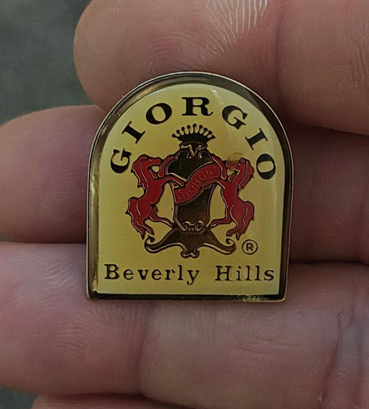 80's/90's Giorgio Beverly Hills Crest Logo Enamel Pin