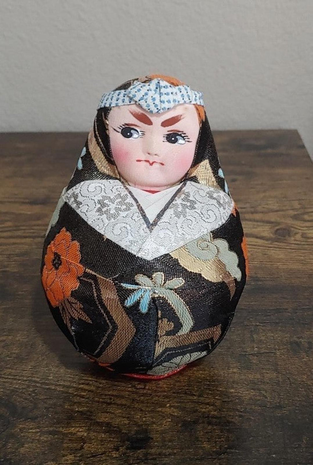 1980's Handsome Vintage Japanese Traditional Daruma Doll