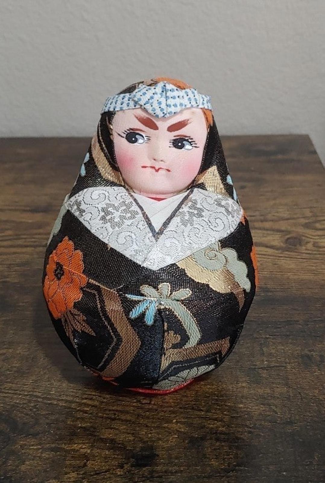 1980's Handsome Vintage Japanese Traditional Daruma Doll