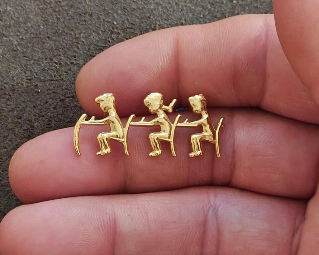 1980s Teacher Appreciation Gold Tone Pin