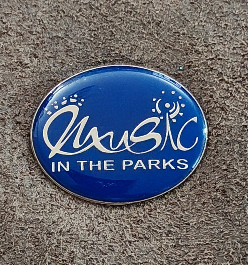 Music in the Parks Festival Collectibe Silver Tone Enamel Pin