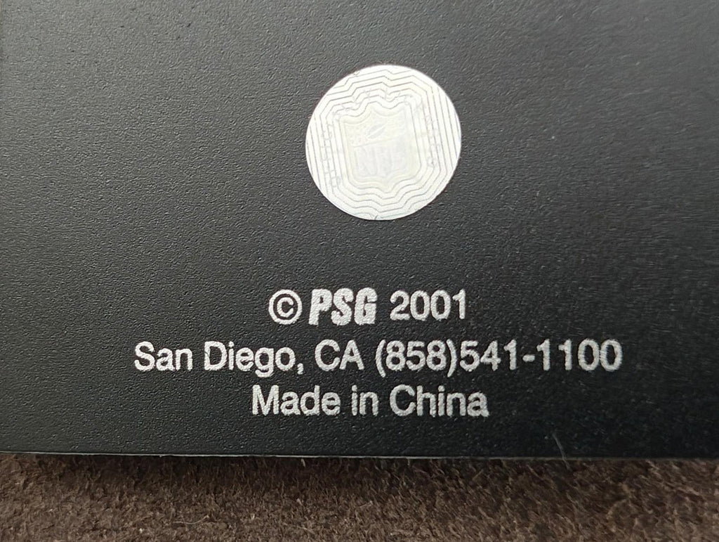 Back card text: © PSG 2001 San Diego CA (858)541-1100 Made in China