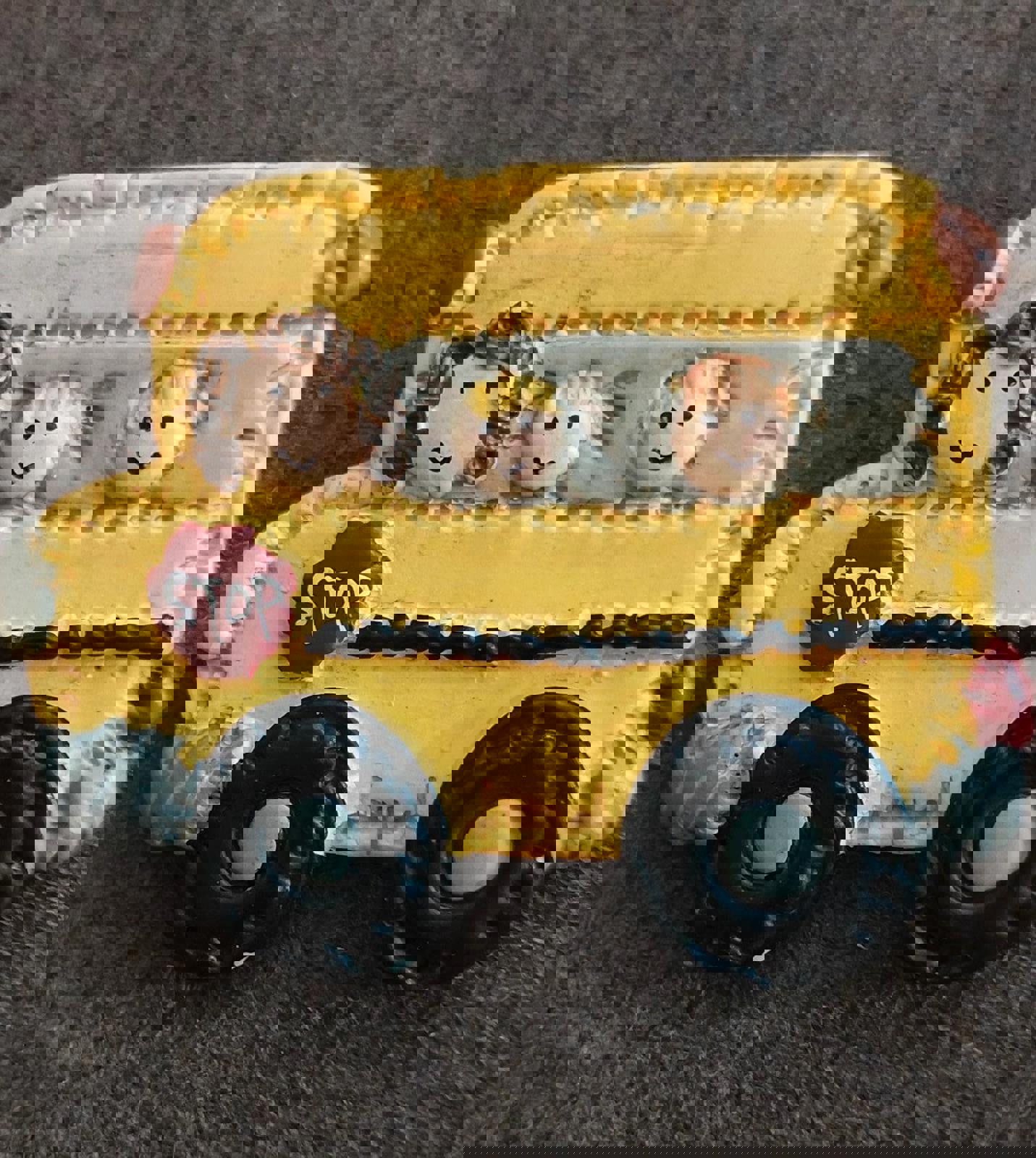 1990's School Bus Resin Pin/Brooch