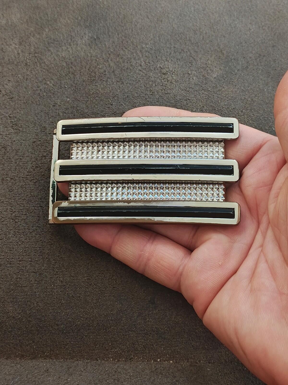 1990s Adidas 3-Stripe "Golf Trophy" Belt  Buckle