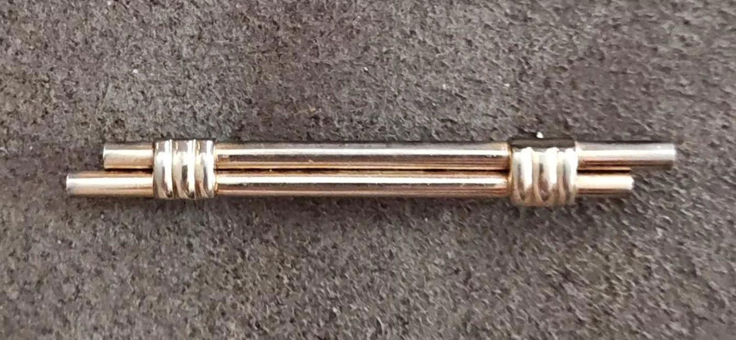 1940s/50s Double Scroll Bar Pin