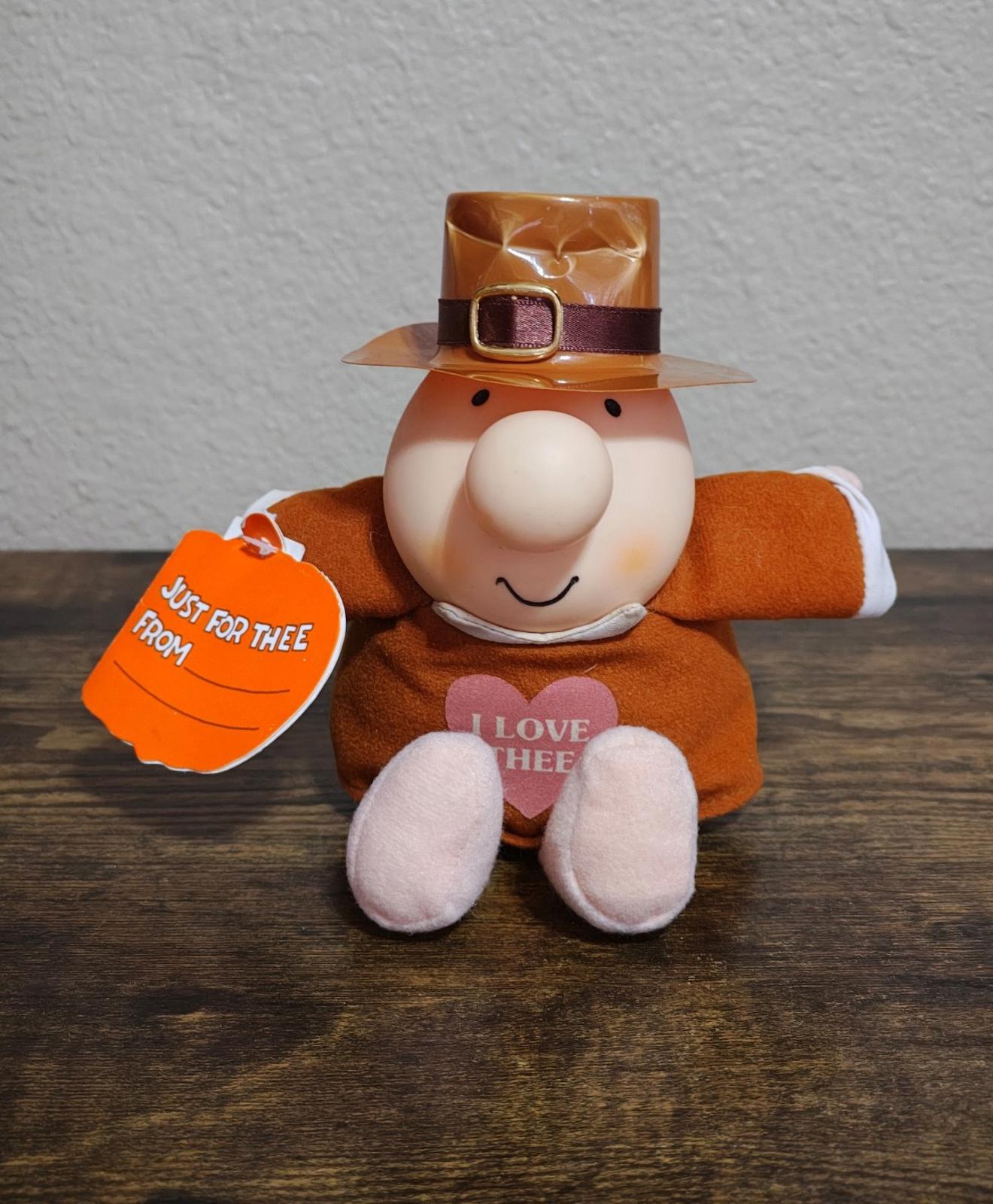 Adorable 1991  Vintage"I Love Thee" 7" Thanksgiving Ziggy Plush