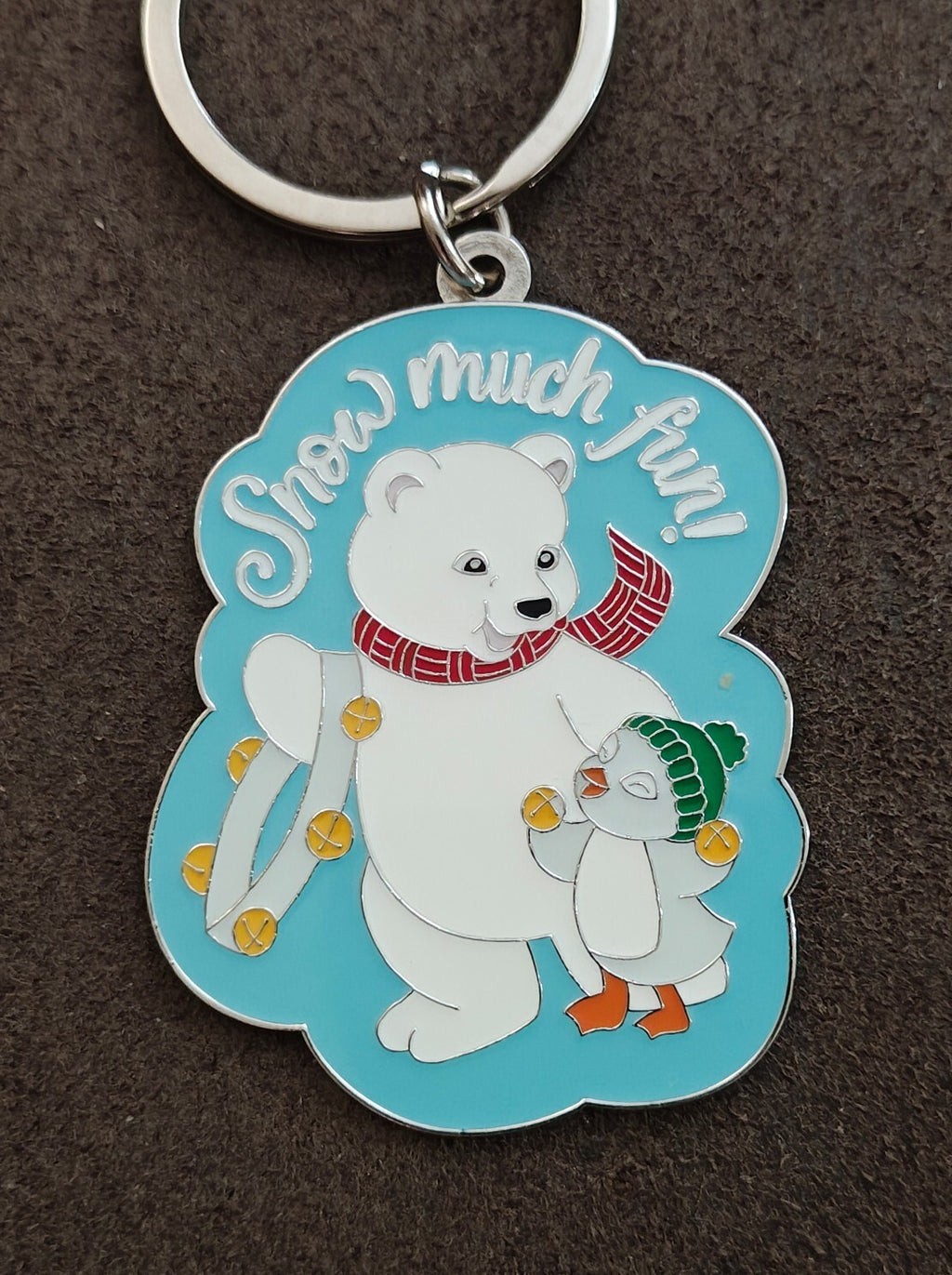 2022 Hallmark "Snow Much Fun" Silver Tone Enamel Pin