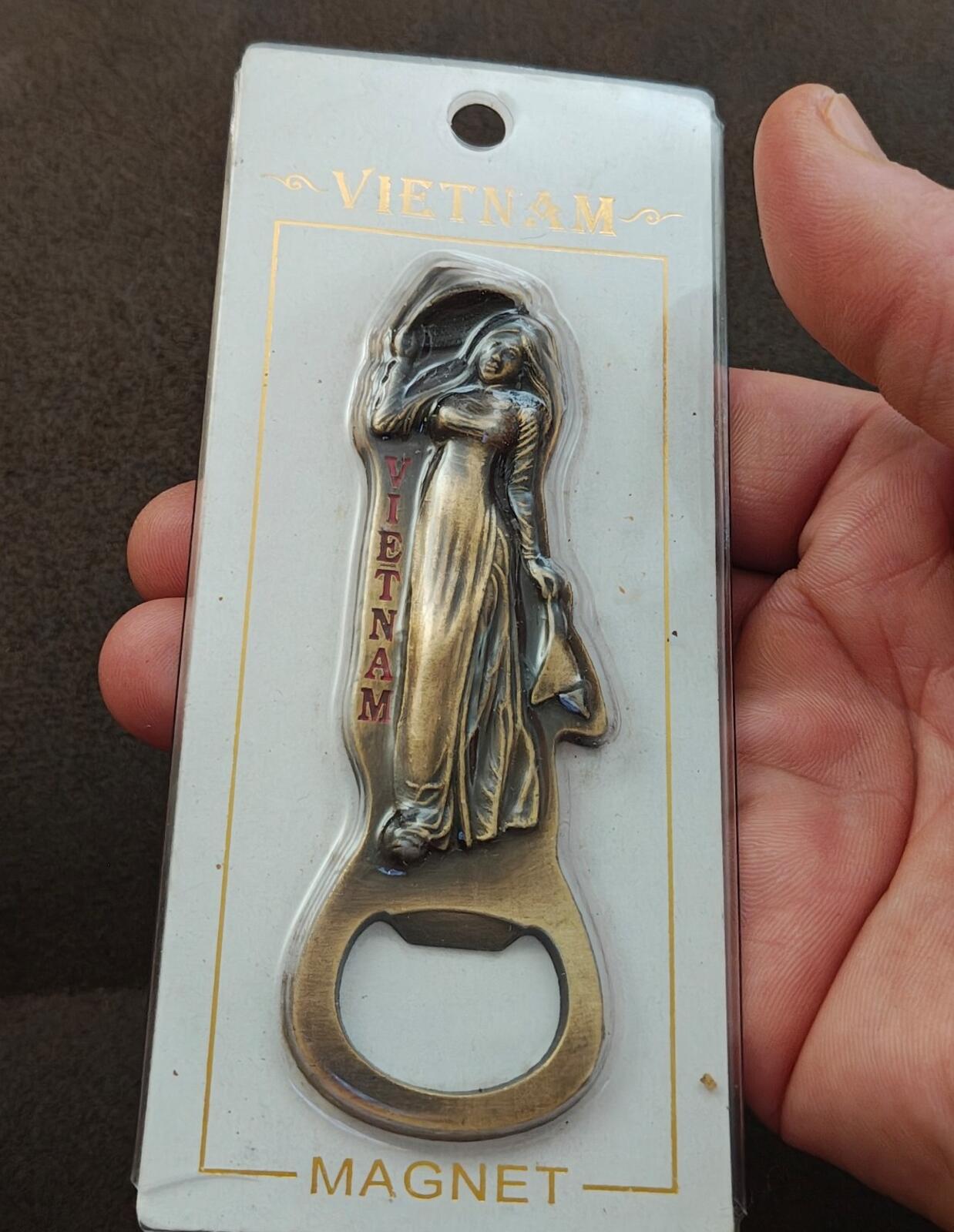 Vietnam Magnetic Souvenir Brass Bottle Opener