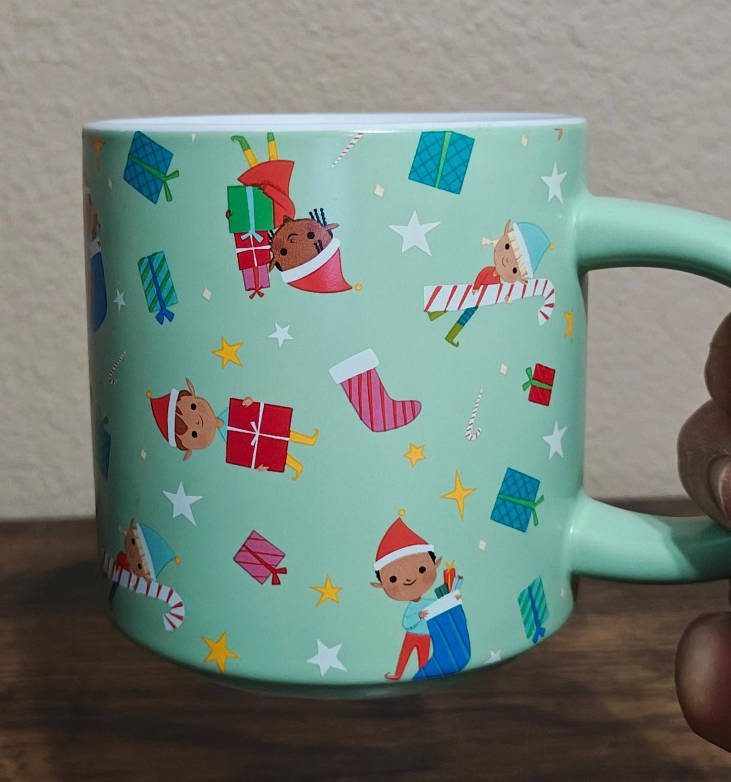Cute & Colorful Wondershop 18 oz Ebony Glenn Christmas Stoneware Mug