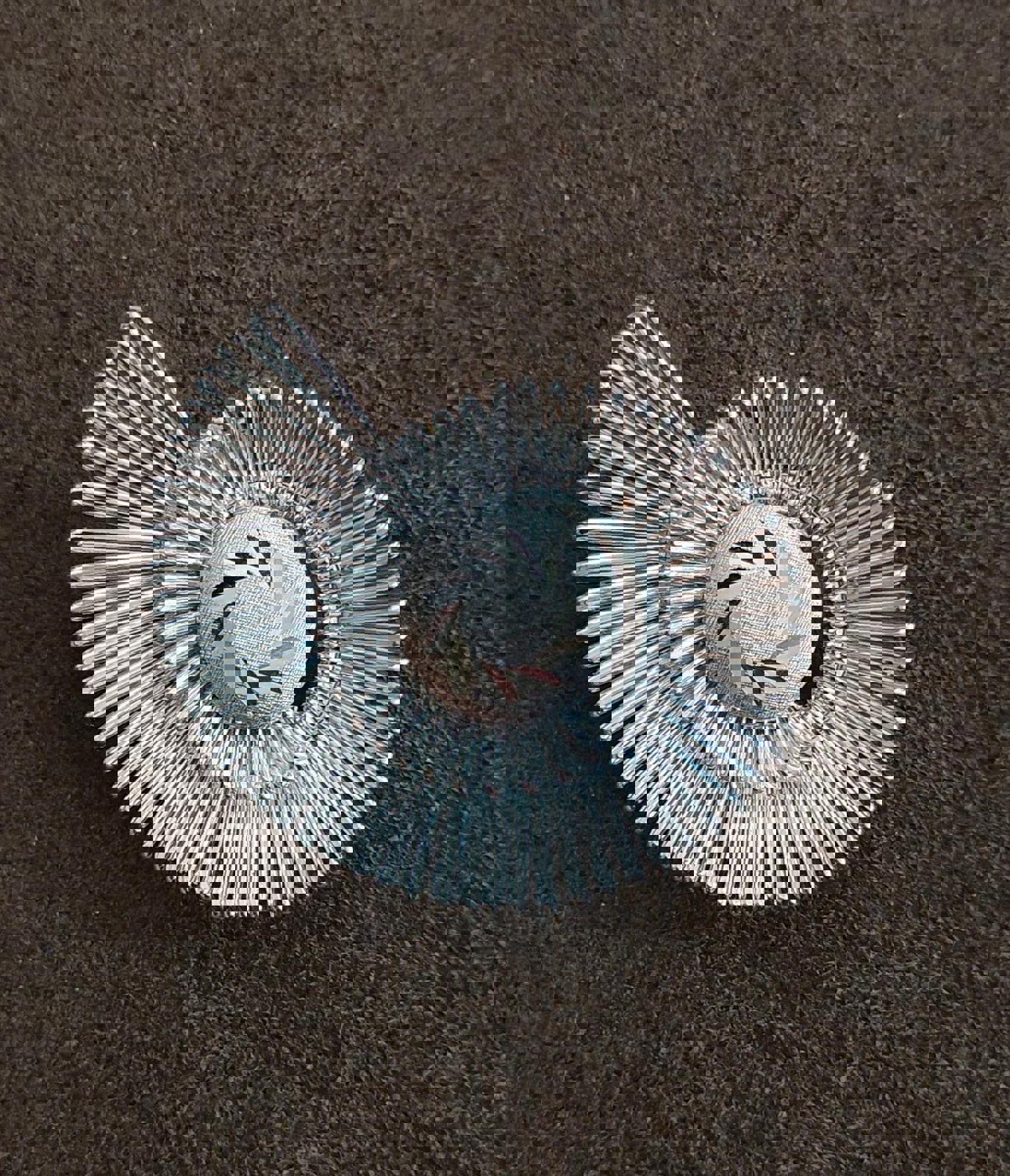 1960's Silver Tone Spiral Scarf Clip