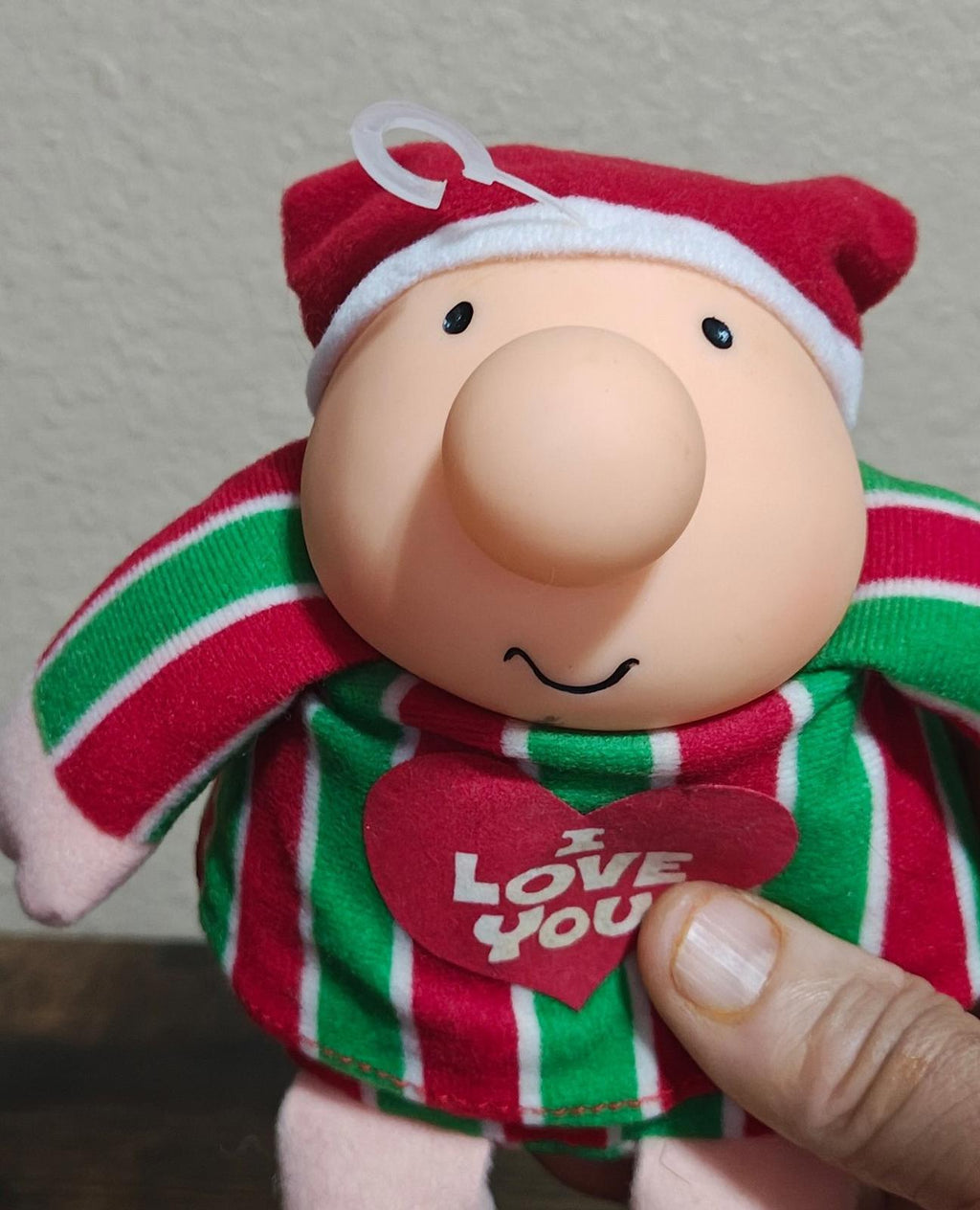 1991 Vintage "I Love You" 7" Christmas Ziggy Plush