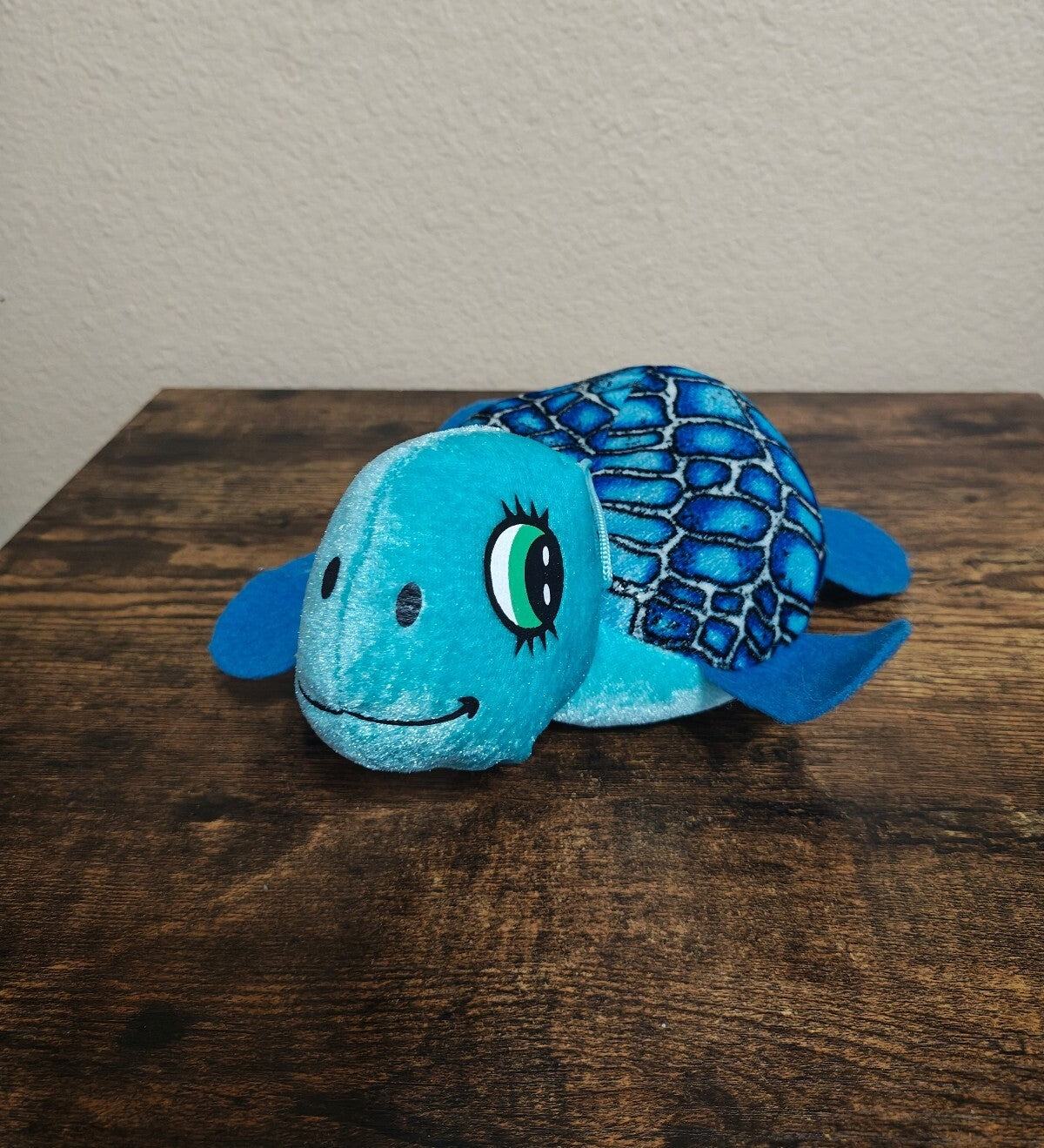 Circus Circus Las Vegas Souvenir Blue Mosaic Shell Turtle Plush