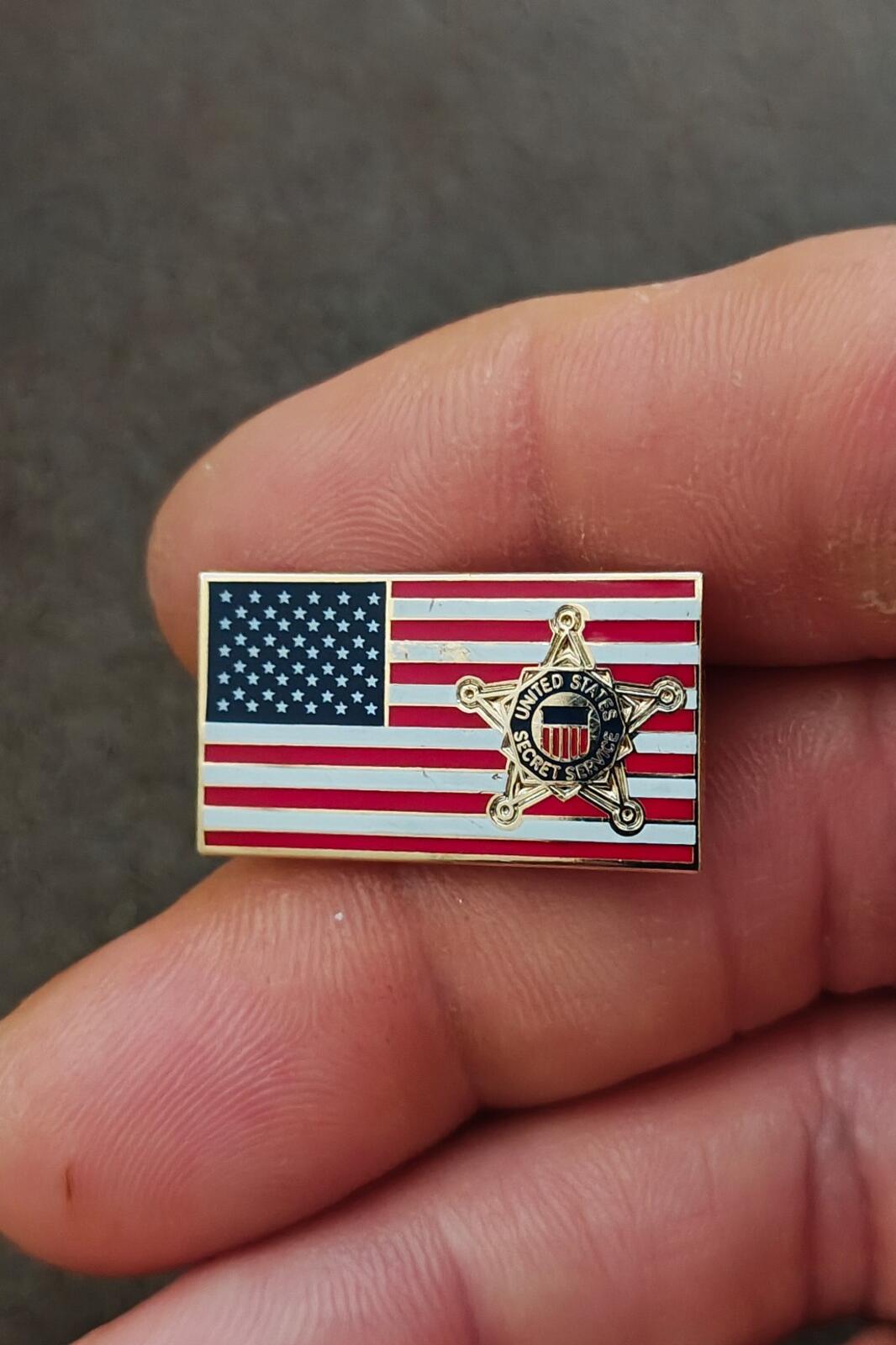 Vintage United States Secret Service (USSS) Featuring The American Flag Pin