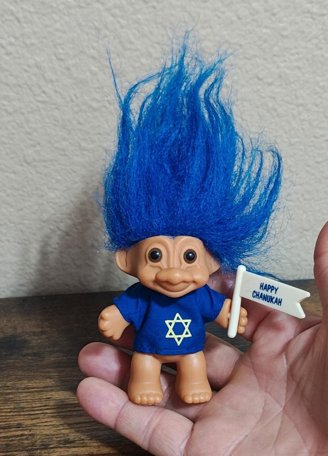 1990s Russ Berrie Happy Chanukah Troll Doll