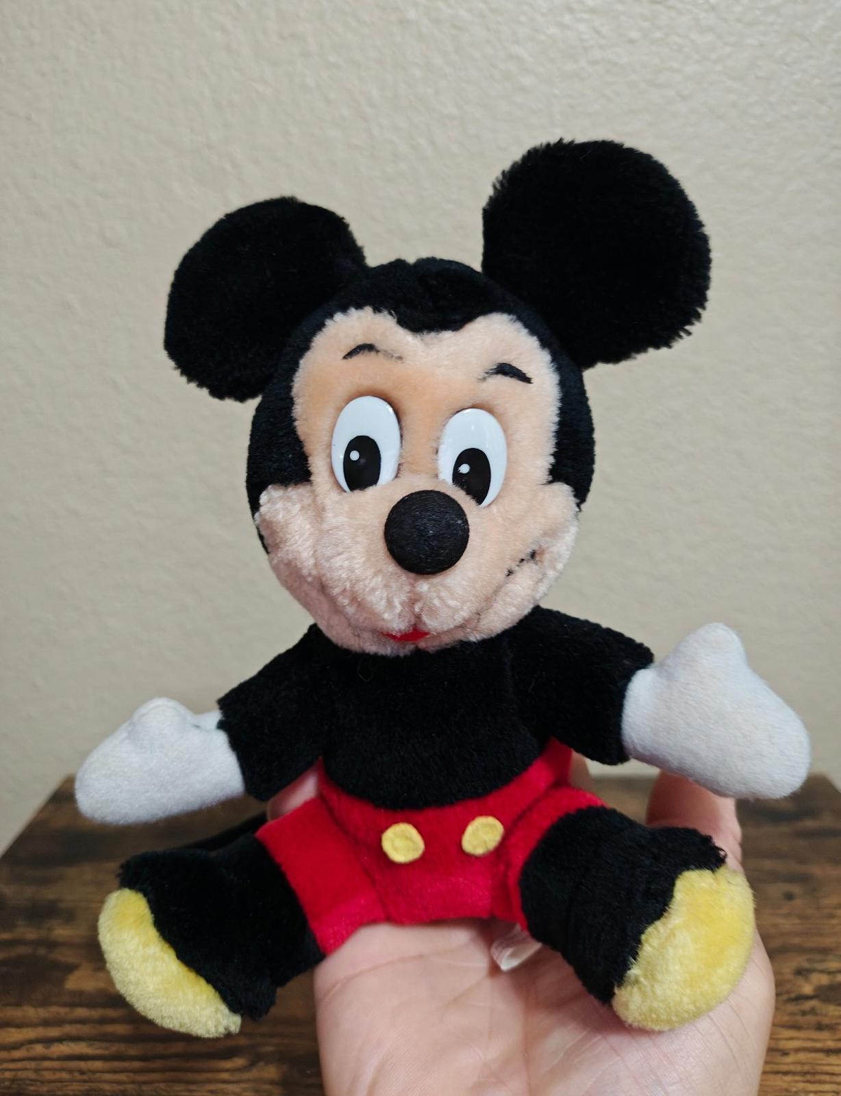 1980's Vintage Disneyland Walt Disney World Mickey Mouse 8" Plush