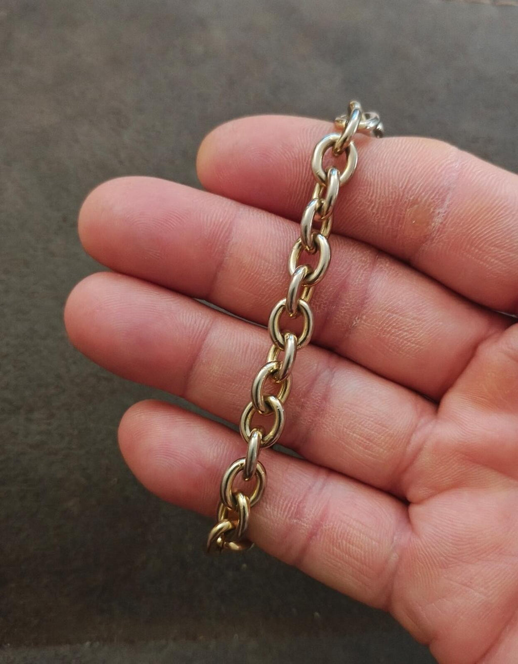 90s Signed Cookie Lee Silver Tone Chunky Chain Bracelet Featuring a Heart Charm - Trinketmania-LV