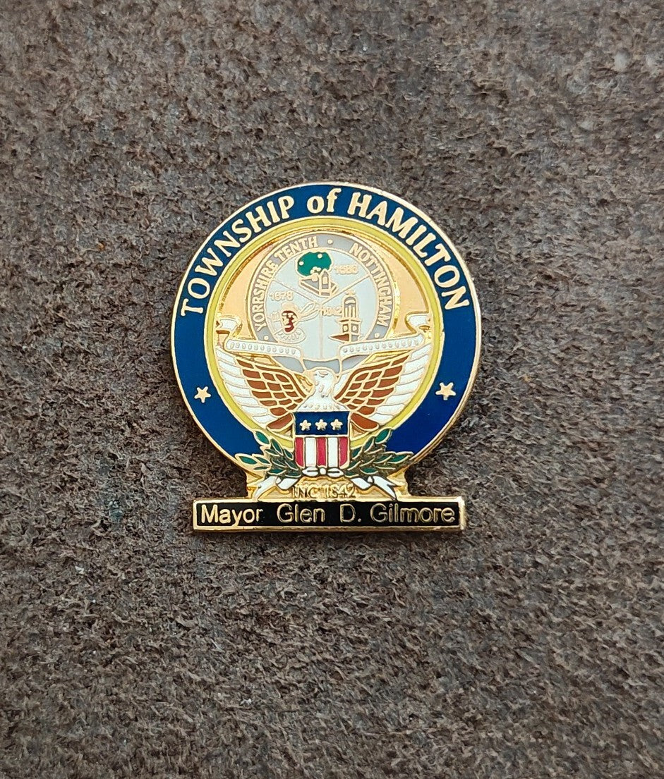 Commemorative Township Of Hamilton Gold Tone Pin