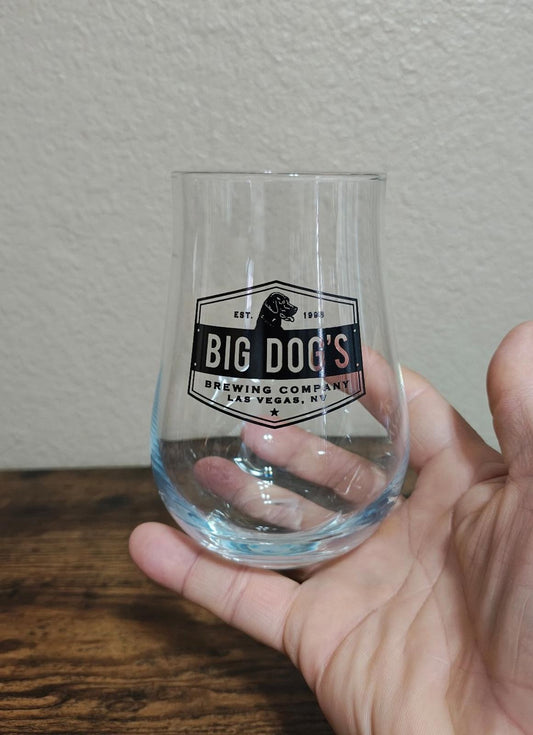 Big Dog's Brewing Company Las Vegas Stemless Wine/Beer Glass