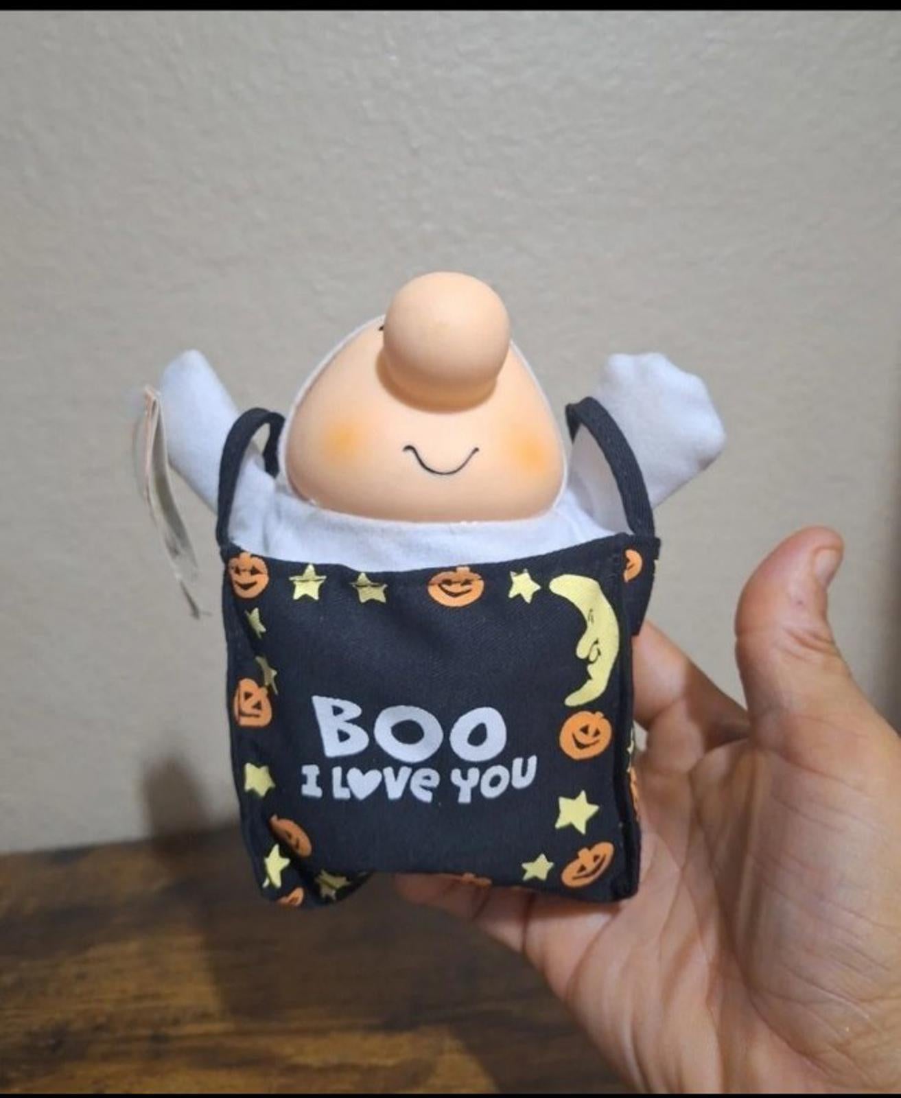 1991 Vintage Halloween " Boo I Love You" 7" Ziggy Plush