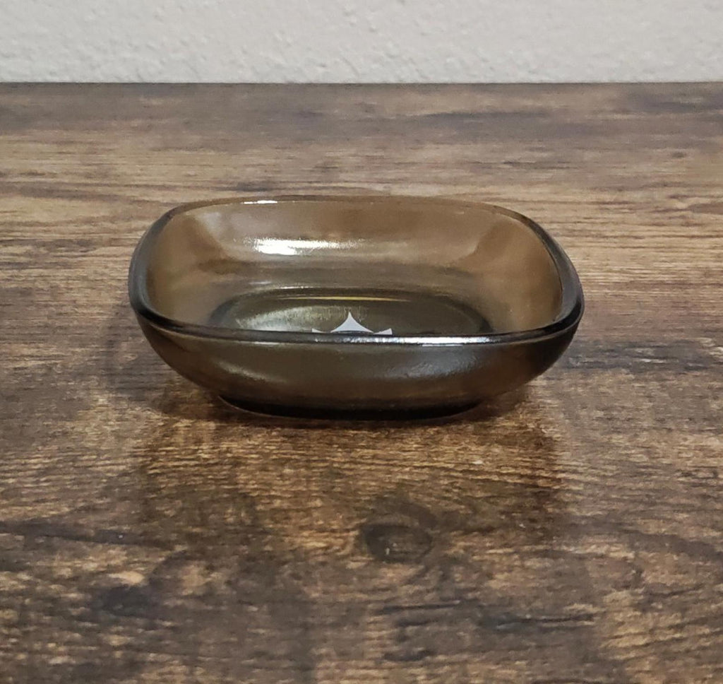 1964 Hilton International Paris Hotel Smoked Glass Ashtray