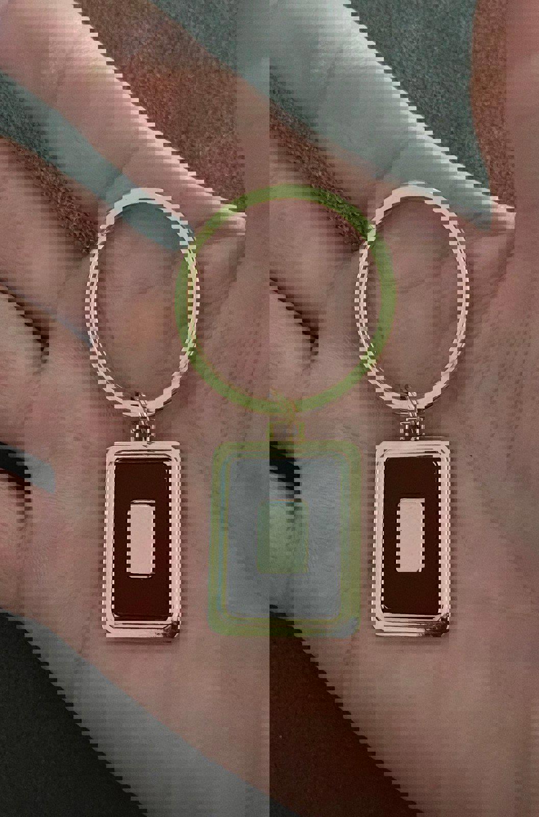 1990s Vintage Colibri 18k Gold Plated Key Chain Made In USA