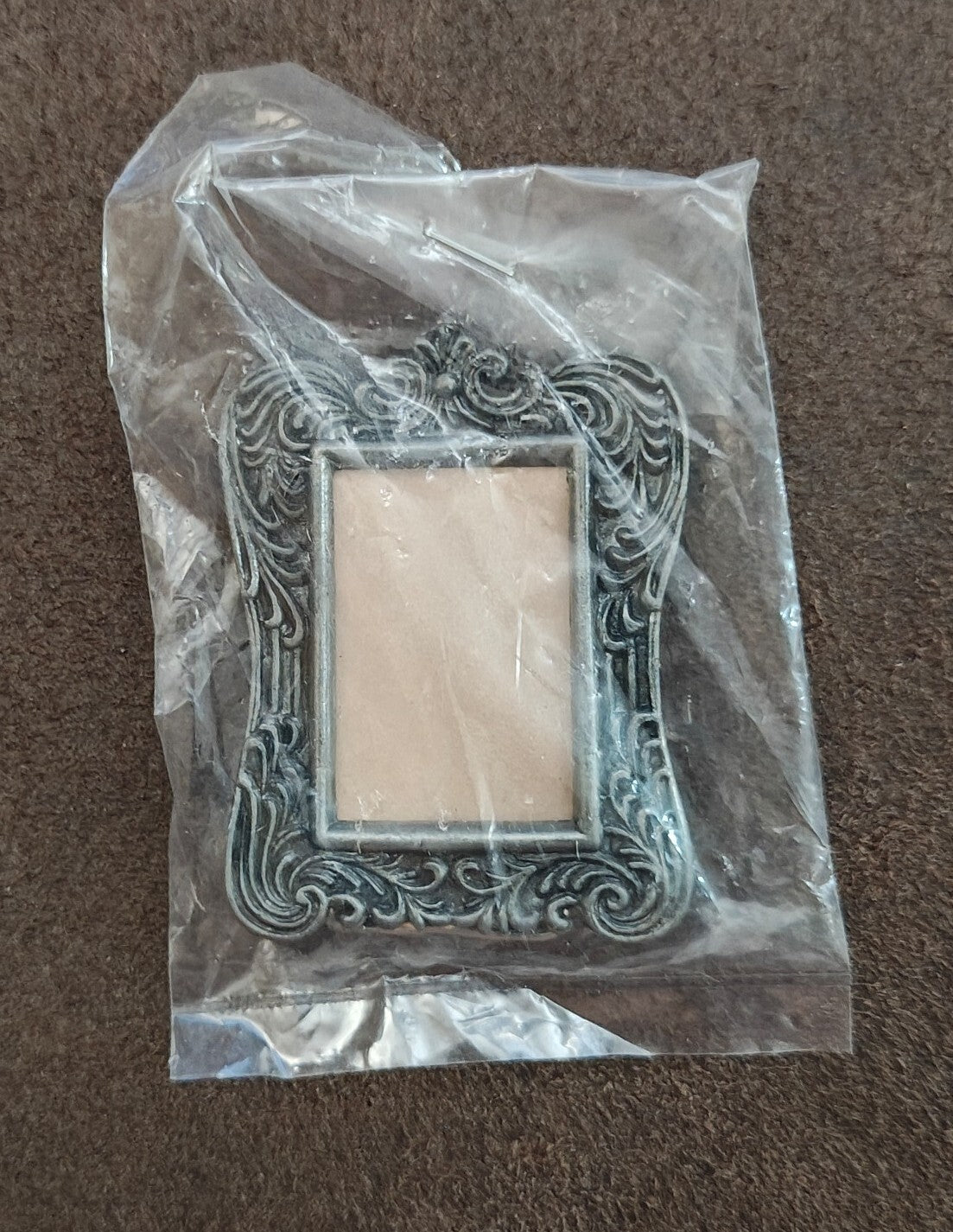 1970s/80s Pewter Tone Ornate Baroque/Victorian/Rococo Style Picture Frame NOS