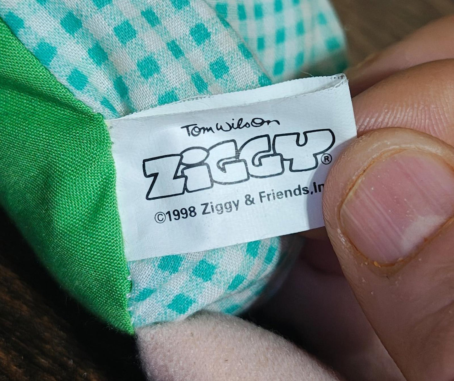 1998 "Get Ziggy With It" Kellytoy Ziggy Bean Bag Plush