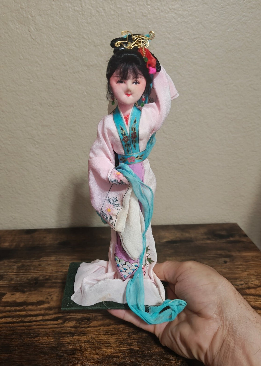 1970s Chinese Silk Costume Doll