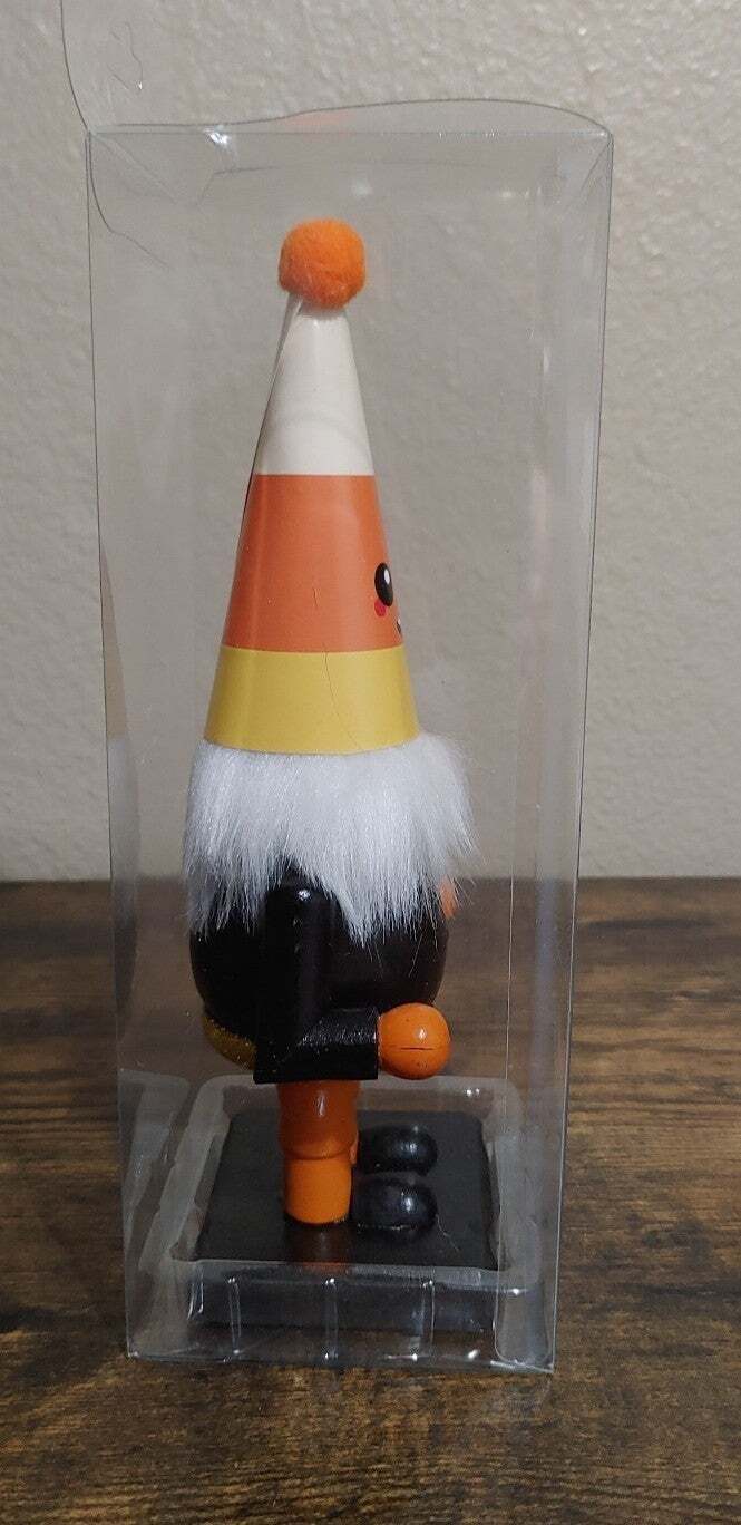 Halloween Acorn Gnome 9" Wooden Figure