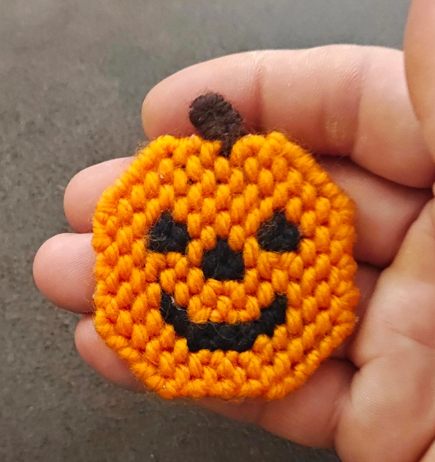 1980s Handcrafted Jack o' Lantern Brooch