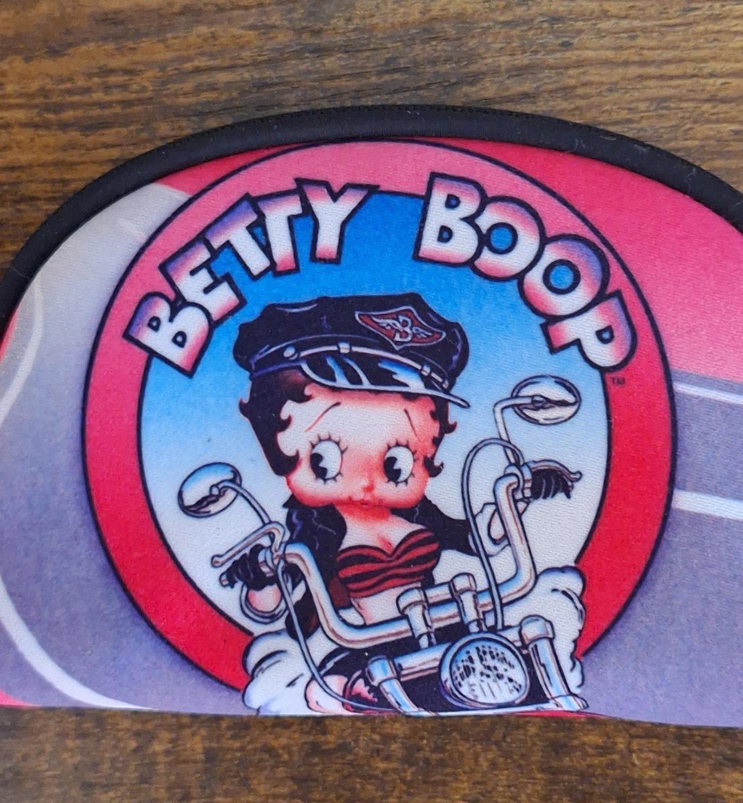 2002 Betty Boop Riding Her Motorcycle Wallet Coin Purse Cosmetic Bag