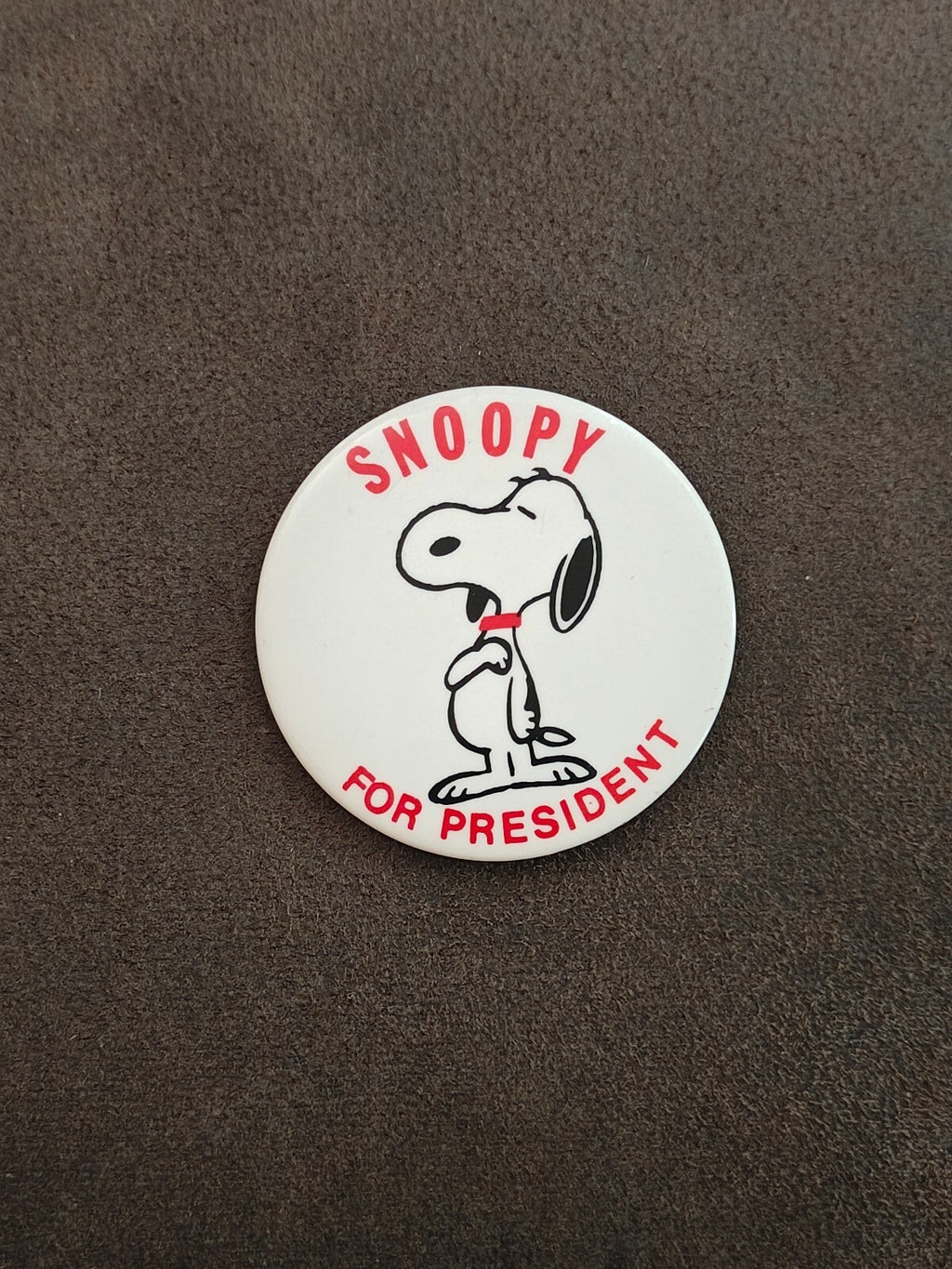 1968 Snoopy For President Pinback Button