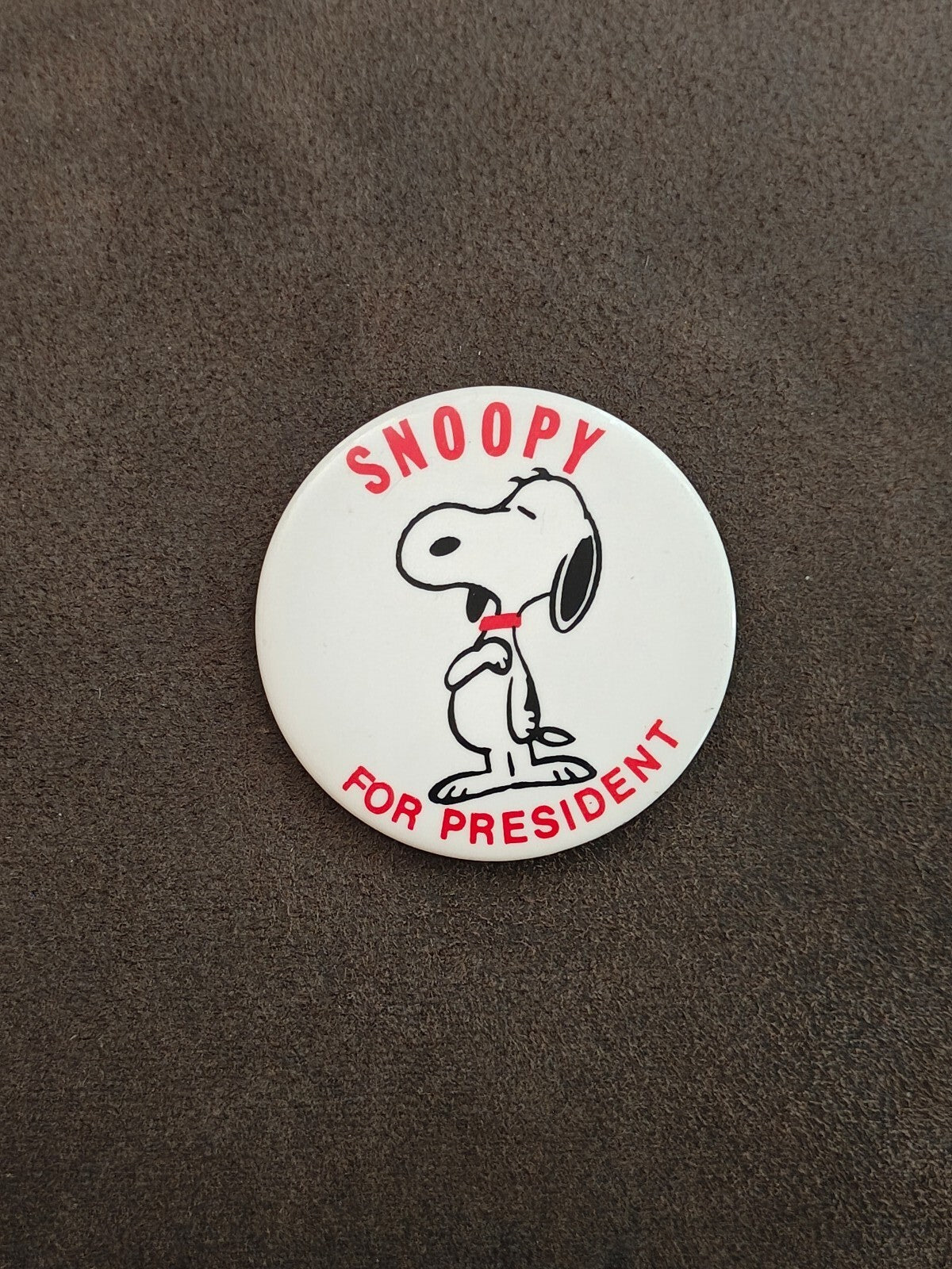 1968 Snoopy For President Pinback Button