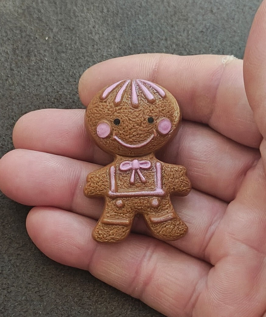 1972 Avon Gingerbread Man Pin Pal Fragrance Glacé Brooch Pin