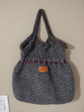 Handmade Crocheted Grey Handbag/Bag