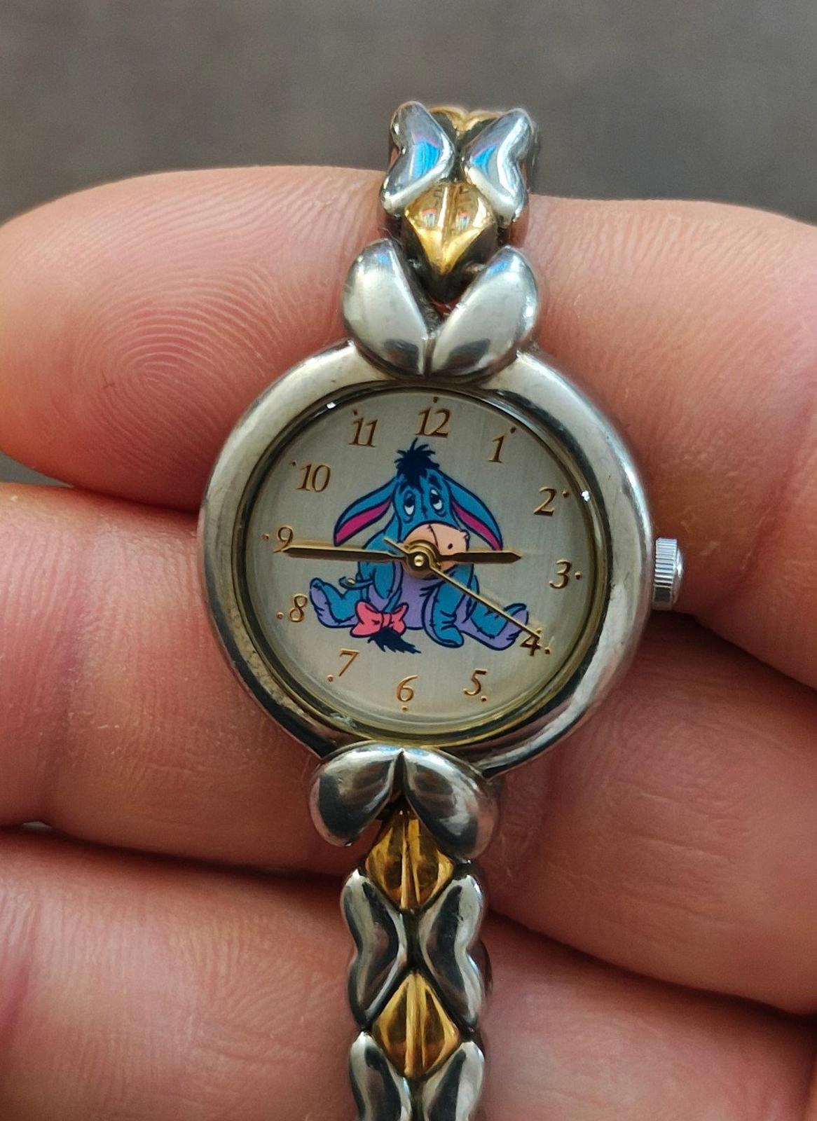 Rare 90s (Retired) Disney Eeyore Two Tone Bracelet Ladies Watch Model (MC0672)