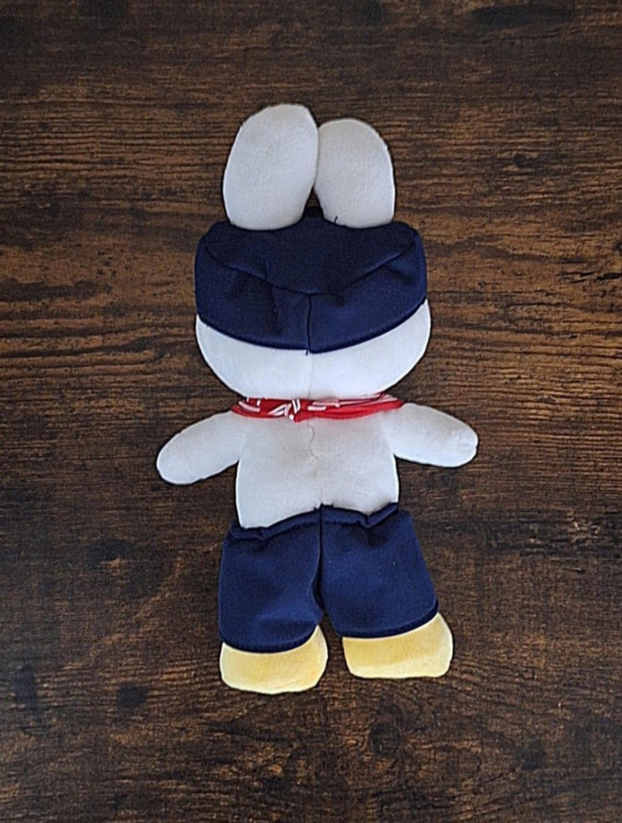 Cute Nijntje Miffy White Bunny Rabbit Blue Farmer Dick Bruna Soft Plush.
