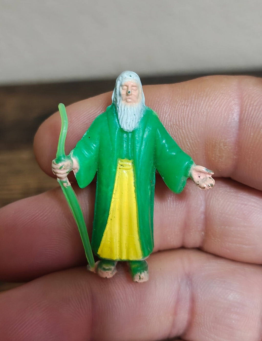 1950s Rare Moses Holding a Staff Plastic Figure/Figurine