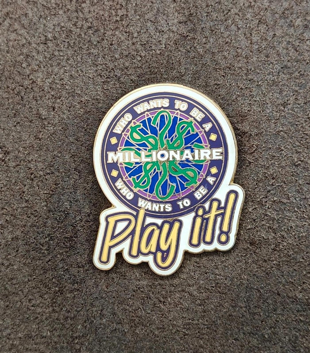 2001 Vintage (WDW) "Who Wants to Be a Millionaire: Play It!" Attraction Pin