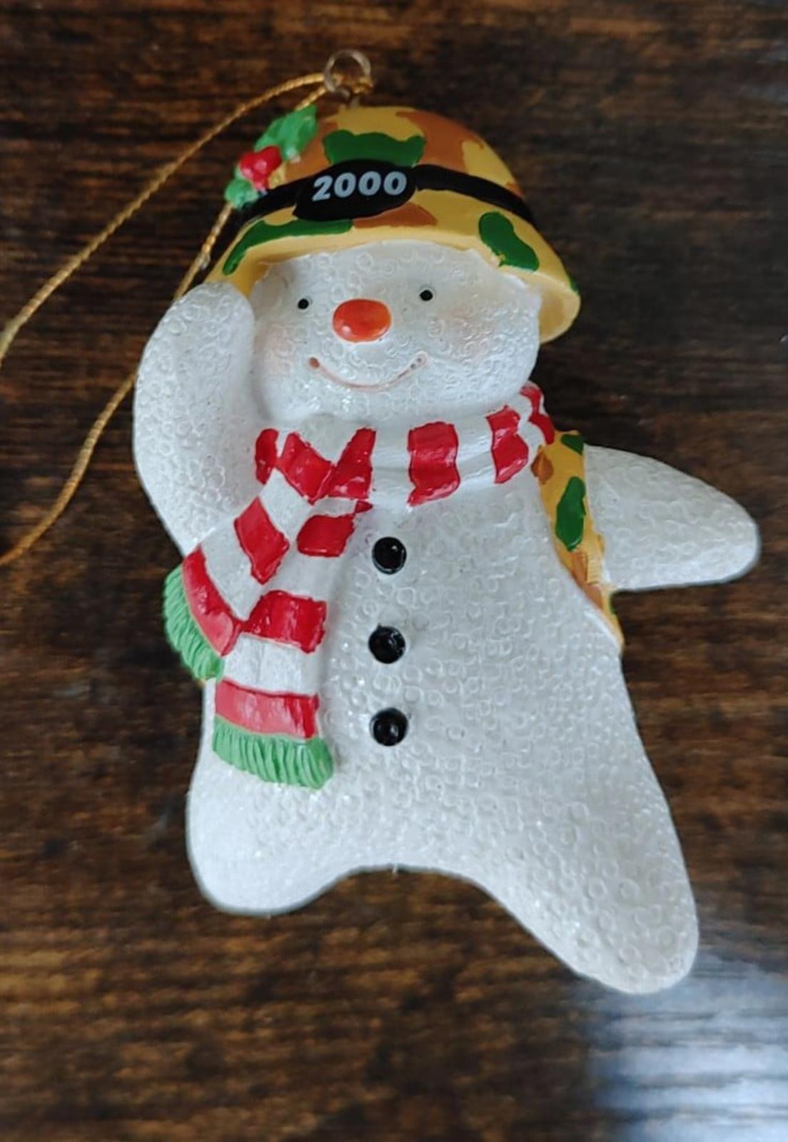 2000 American Greetings Operation Santa Army Snowman Ornament