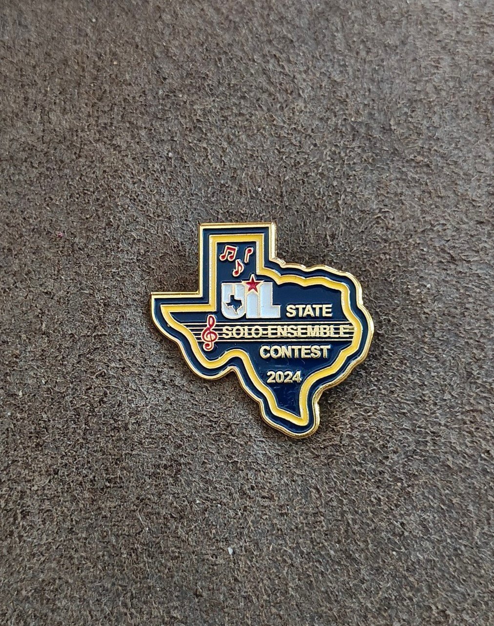 UIL State Solo-Ensemble Contest 2024 Commemorative Gold Tone Pin