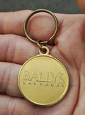 1990s Vintage Bally's Las Vegas hotel Brass Keychain