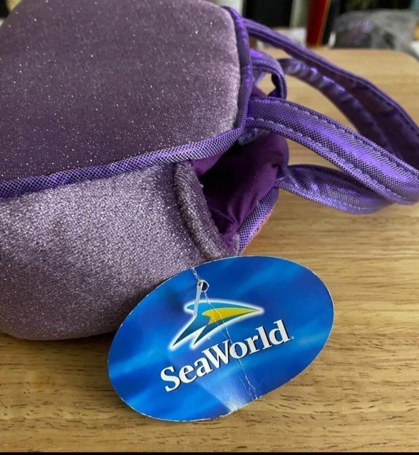 Cute & Colorful SeaWorld Purple Shimmer Little Purse