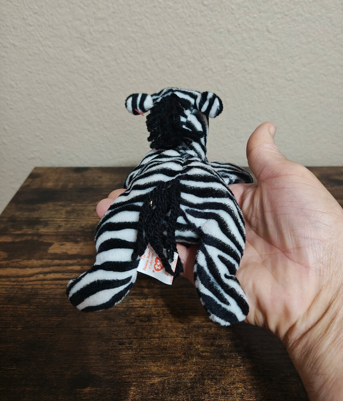 1995 Ty Beanie Baby Ziggy the Zebra Plush