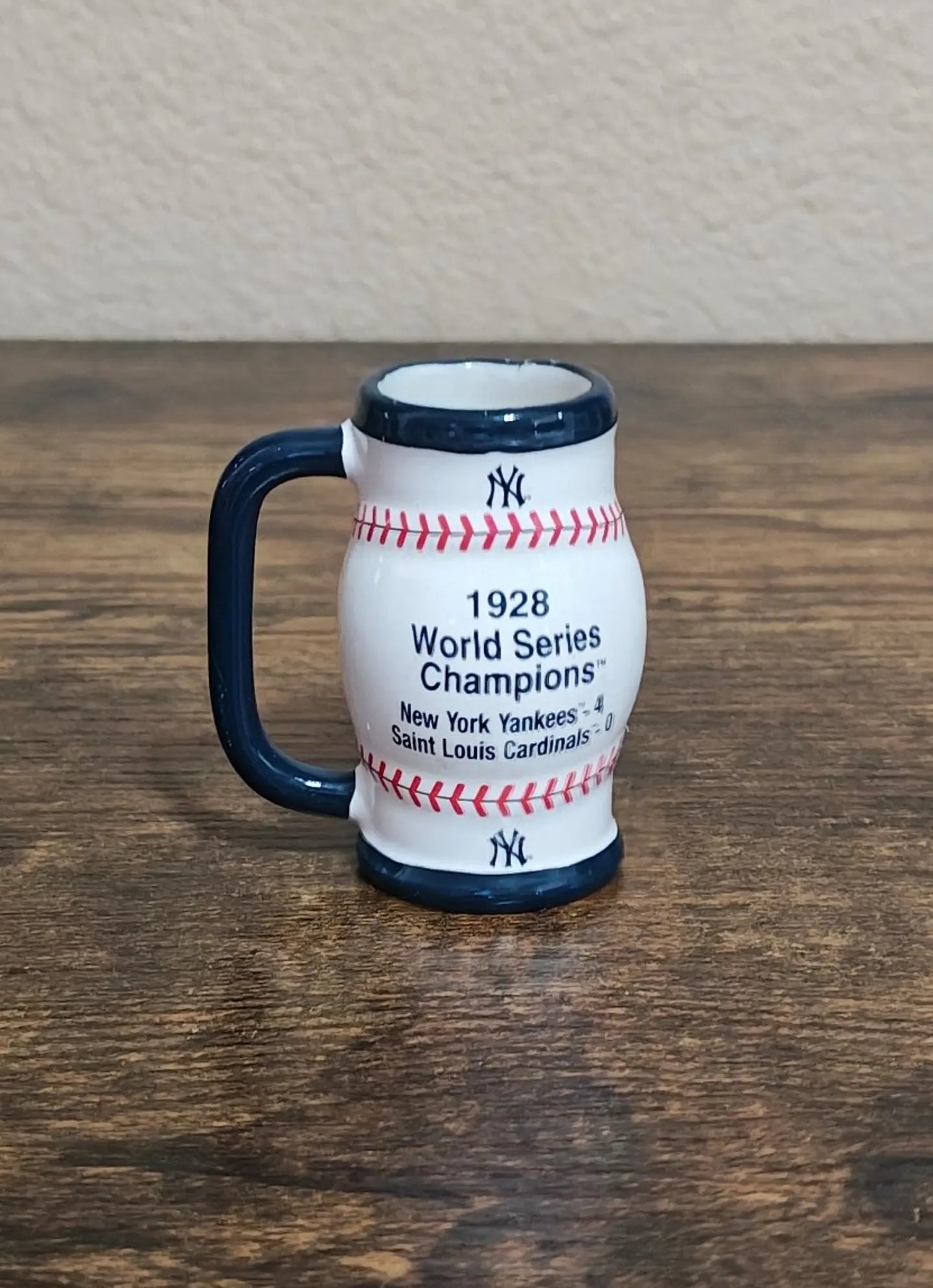 New York Yankees 1928 World Series Champions Decorative Miniature Mug