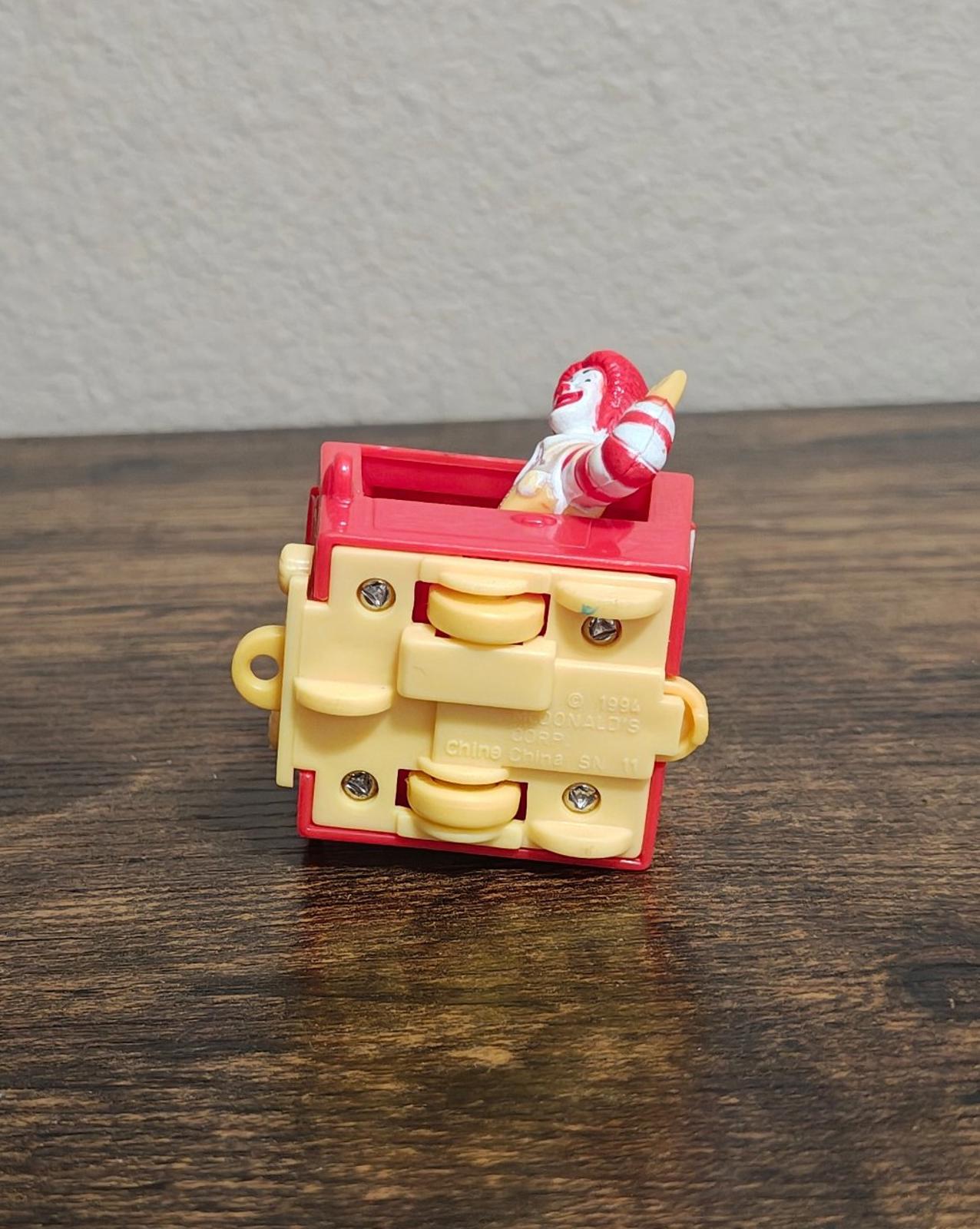 1994 Ronald McDonald Happy Meal Box Train Car #1