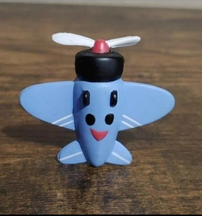 2002 Misfit Toy Blue Jet Airplane PVC Figure