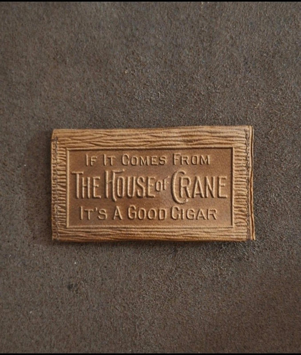 Cool Vintage Rare & HTF Early 1900s Leather House of Crane Cigar Leather Purse.