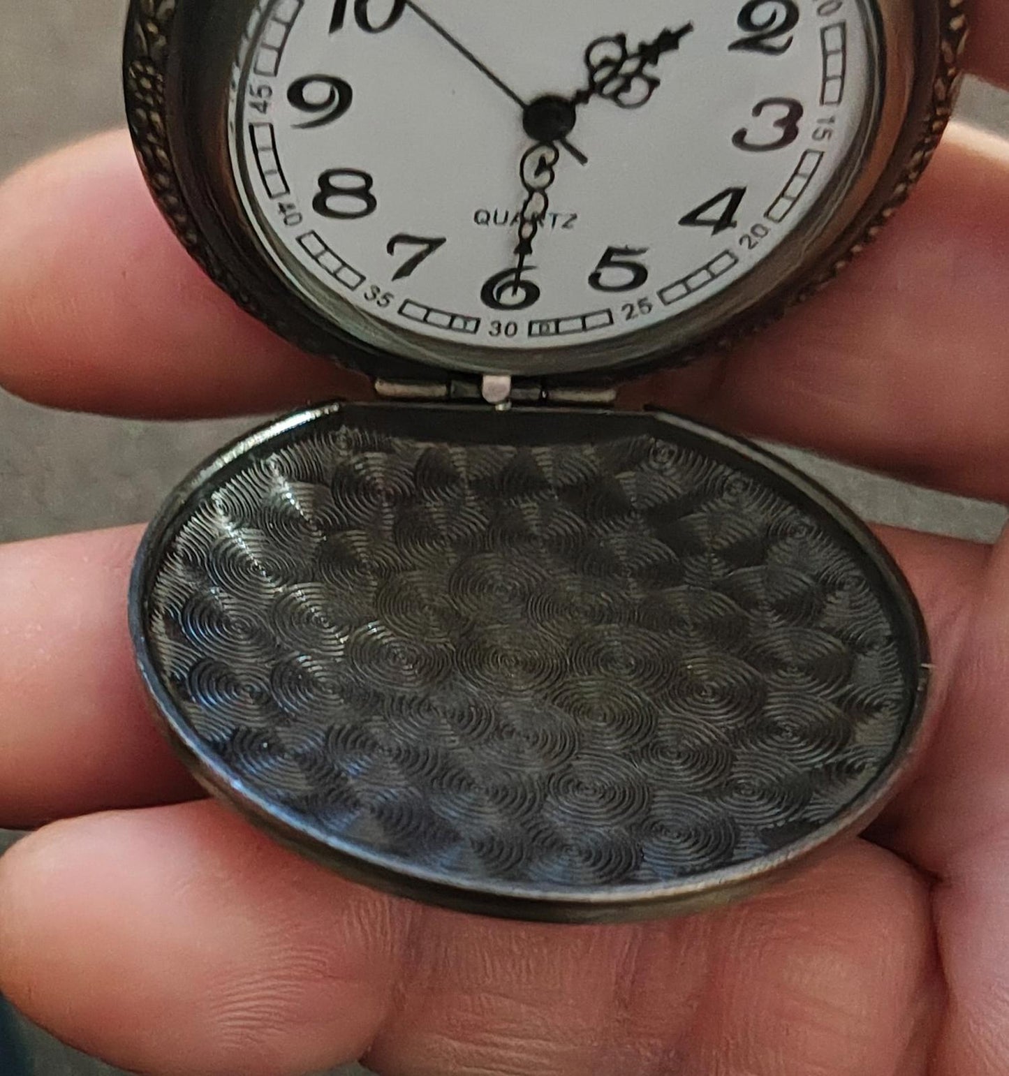 2nd Amendment Skull Pocket Watch Pendant Necklace